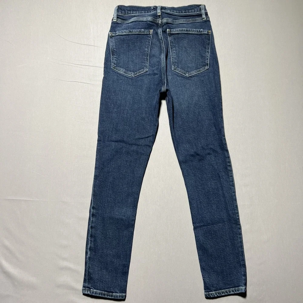 AGOLDE Jeans Womens 25 Nico High Rise Slim Straight Stretch Denim Button Fly - Picture 2 of 16